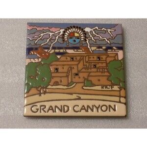 Native American Indian Grand Canyon Ceramic Tile Picture Wall Decor